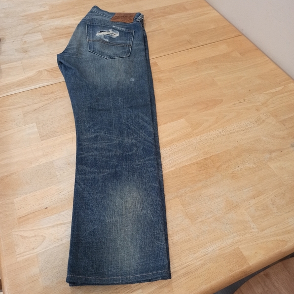Ralph Lauren Mens Denim & Supply Slim Distressed Patched Blue Denim Jeans  30x32 - Picture 2 of 15